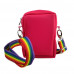 Kit Mochila e Shoulder bag de silicone rosa Maria Adna