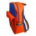 Mochila de silicone laranja e azul Maria Adna