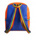 Mochila de silicone laranja e azul Maria Adna