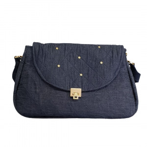 Bolsa de tecido Jeans Terrie Maria Adna