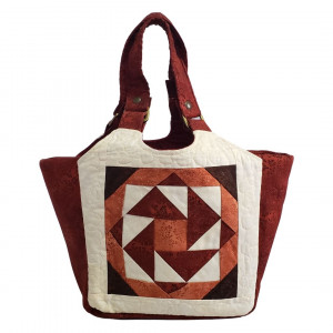 Bolsa de tecido PatchWork Maria Adna