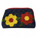 Necessaire jeans flores Patchwork Lili Maria Adna