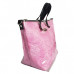 Bolsa de mão em tecido rosa Maria Adna