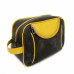 NECESSAIRE EM COURO NATURAL AMARELO E PRETO MARIA ADNA