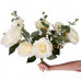 Buquê de flores artificiais Rosas brancas grande Lar em Cor