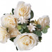 Buquê de flores artificiais Rosas brancas grande Lar em Cor
