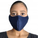 Máscara de tecido azul marinho unissex Kit 4 unidades Maria Adna