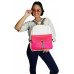 Kit Mochila e Shoulder bag de silicone rosa Maria Adna