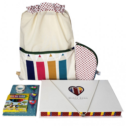 Kit Educativo com mochila Maria Adna